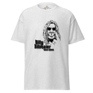 Billy Billmaier Rock Radio – Rückseite mit QR Code/ Klassisches Unisex T-Shirt