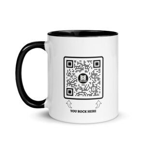 Billy Billmaier Rock Radio – Tasse mit farbiger Innenseite und QR Code